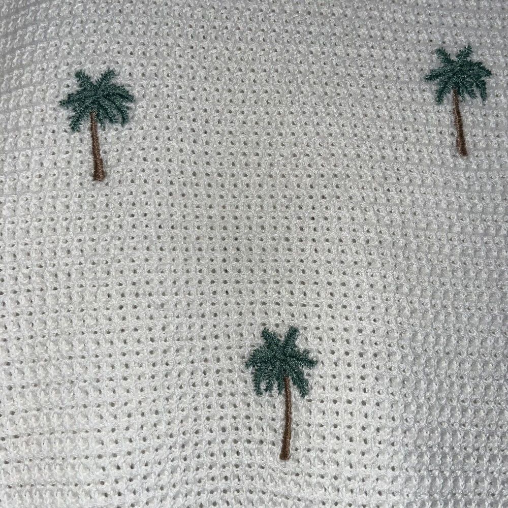 Stitch Fix Markt & Spruce PM White Embroidered Palm Tree Pullover Sweater - Picture 4 of 5